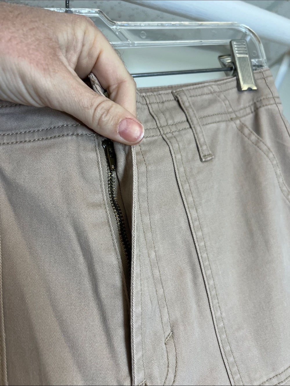Women’s Cargo Wide-Leg Pants - Beige - Picture 5 of 6